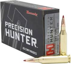 243 Hornady 90gr ELD-X Precision Hunter Ammunition Box of 20