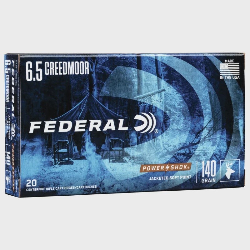 6.5 Creedmoor  Federal Power Shok 140gr