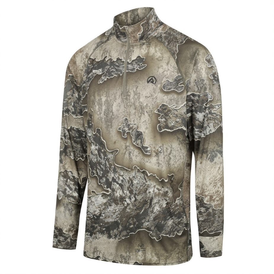 RL Mens Microlight 1/4 Zip top - Xcape Camo