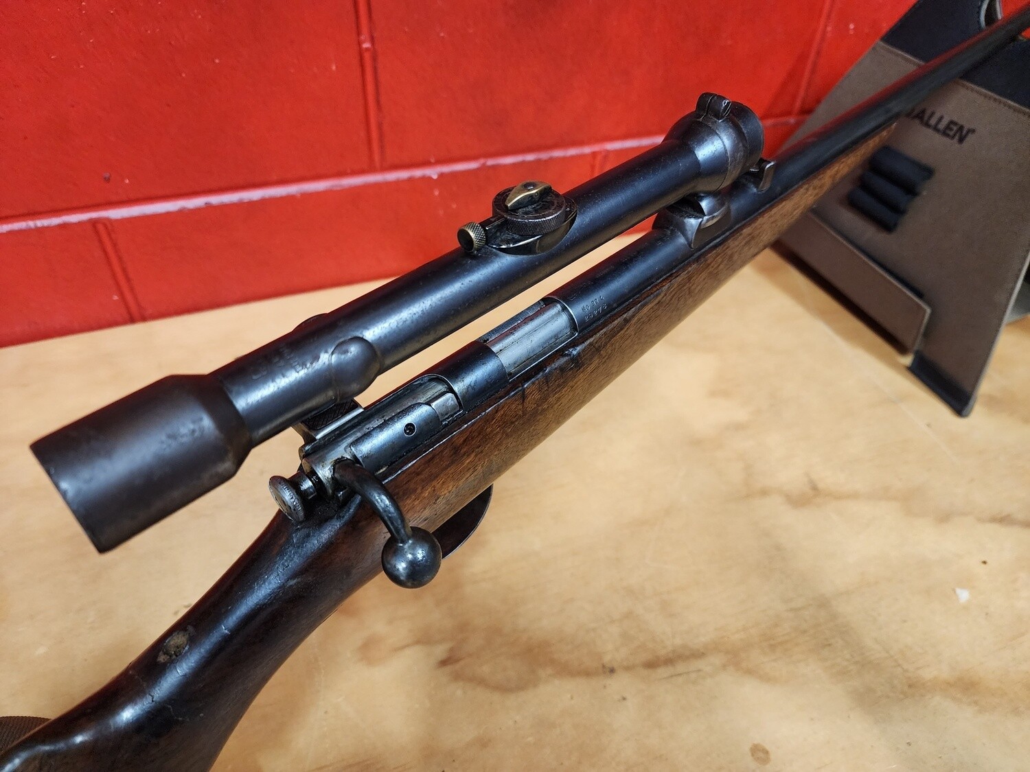 COLLECTABLE AND VERY DESIREABLE 0.22 BSA Long Rifle with Carl Zeiss - Zielviermi #3097 (still works, great clarity)