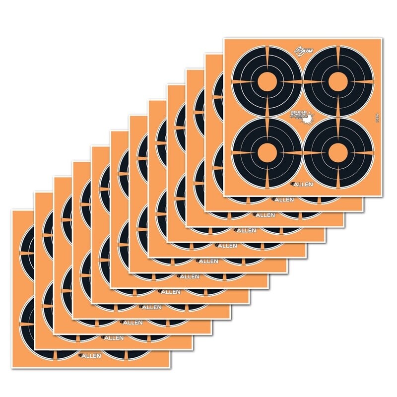 ADHESIVE BULLSEYE TARGET  - 3INCH X 12 SHEETS