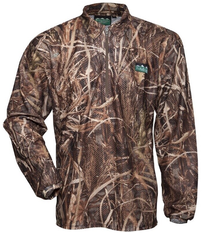 RL Sable Airflow LS Zip Top - Grassland Camo