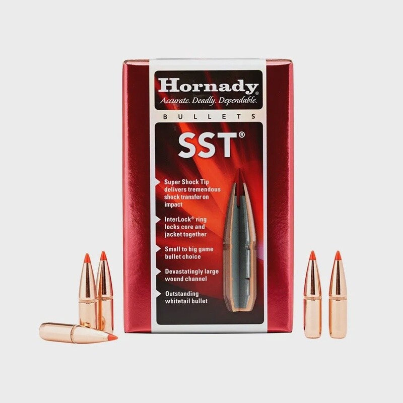 6.5mm Hornady  .264 dia 129gr SST Projectiles Box of 100