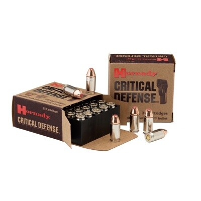 25 Auto Hornady 35gr FTX Critical Defence Ammunition Box of 25
