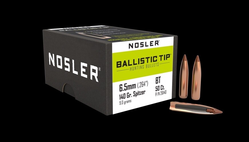 6.5mm Nosler 140gr Balistic Tip (50)