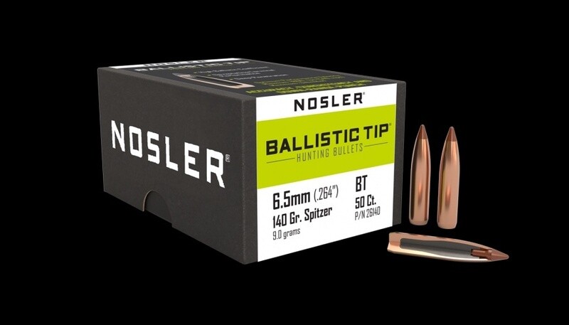 6.5mm Nosler 140gr Balistic Tip (50)