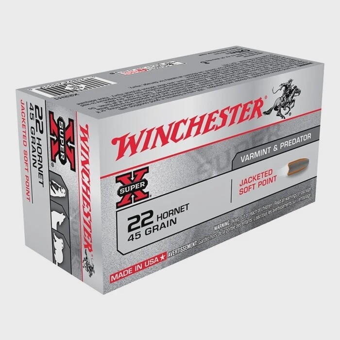 22 Hornet Winchester SuperX 45gr SP (50)