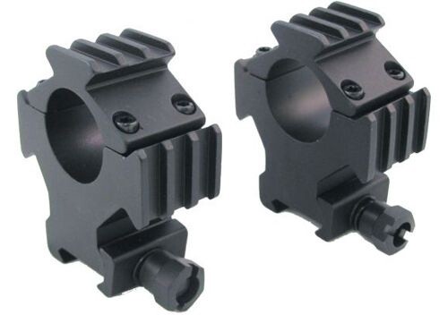Sun Optics Tactical Tri-rail Ring Set Fits 1&quot; &amp; 30MM Scopes