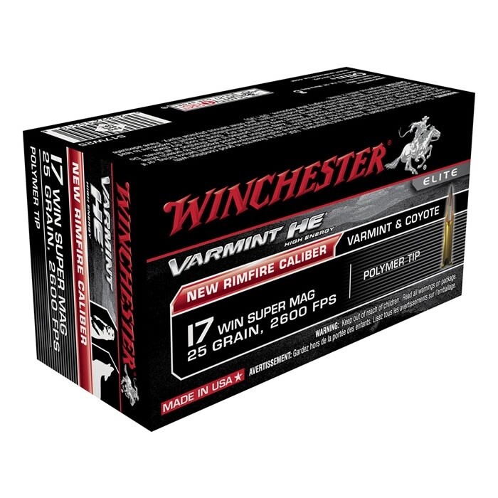 17WSM Winchester Supreme 25gr HE 2600fps (50)