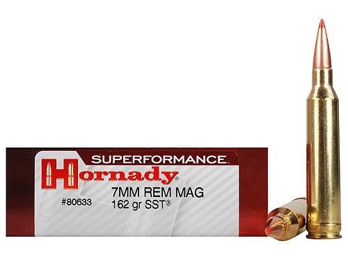 7mm Rem Mag Hornady 162gr SST Superformance Ammunition Box of 20