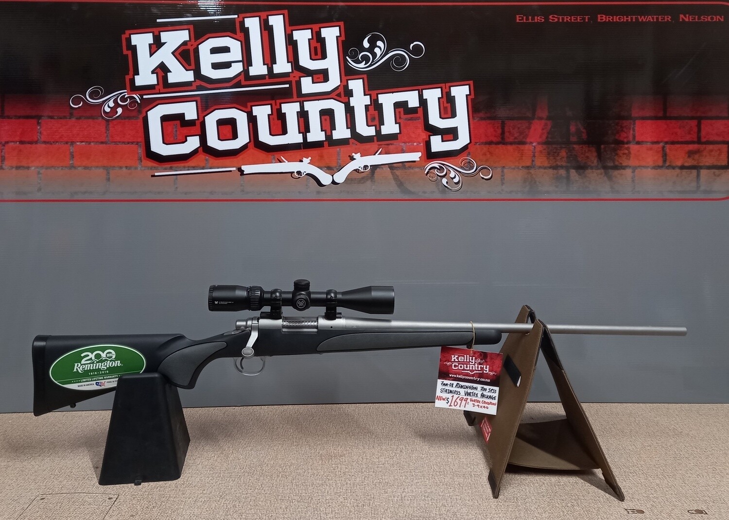 7mm08 Remington 700 SPSS  Stainless Vortex Package