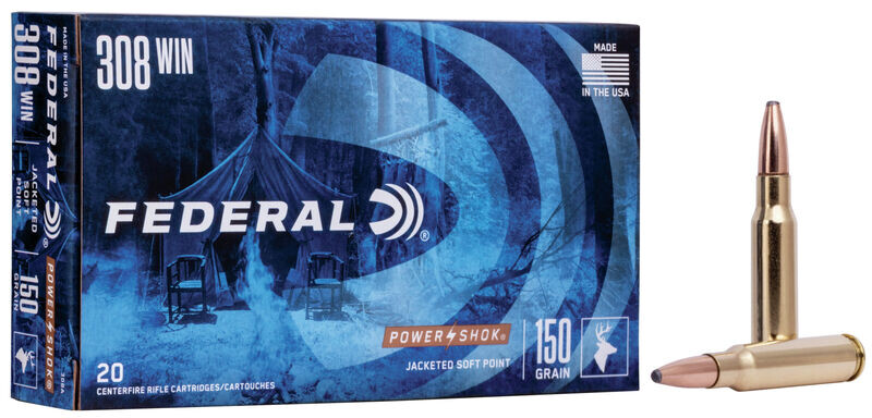 308 Federal Power•Shok Rifle 150gr
