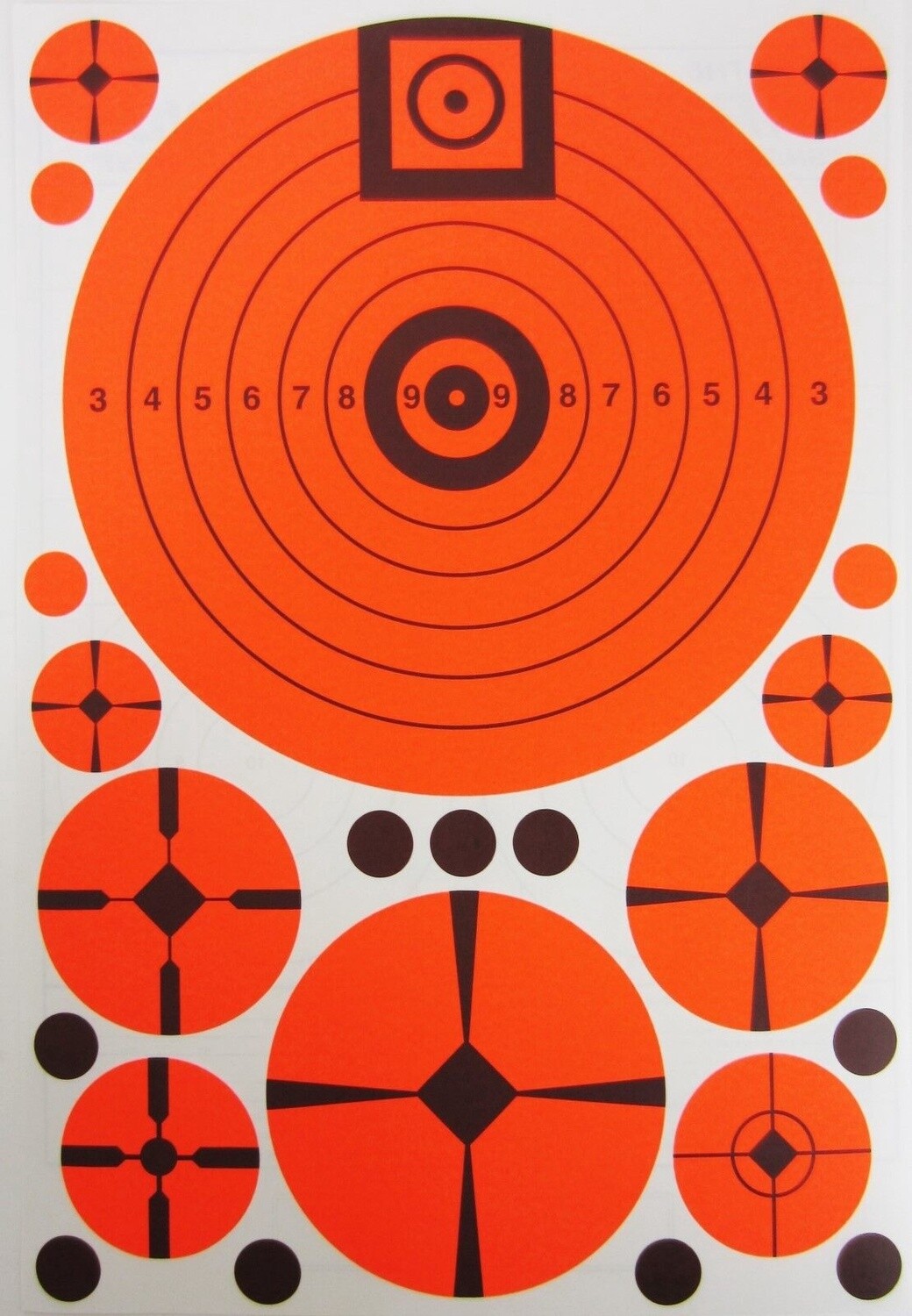 (10 Sheets) Lyman® Targ-Dots® E-ZEE Aim Match 1/2&quot; to 6&quot;, Adhesive