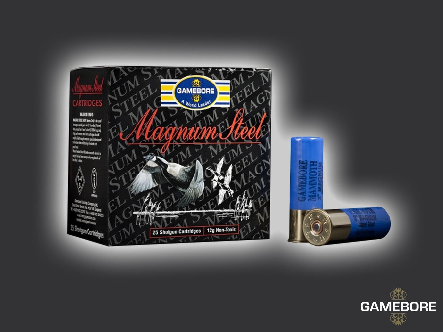 12ga Gamebore Magnum Steel 3&quot; 2 shot 32gram