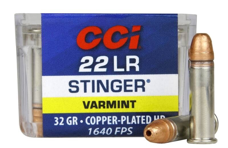 .22LR Stinger 32gr Copper Plated Hollow Point 1640fps, Size: 50 Round