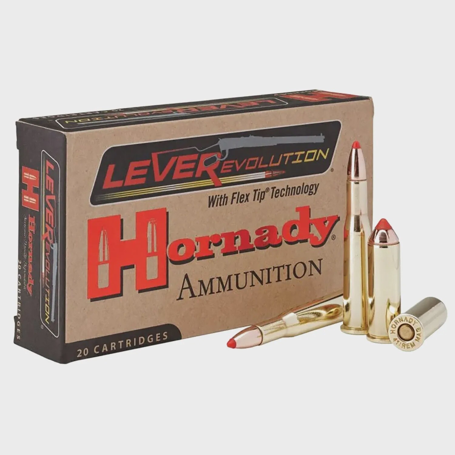 30-30 Win Hornady 140gr Monoflex LEVERevolution Ammunition Box of 20