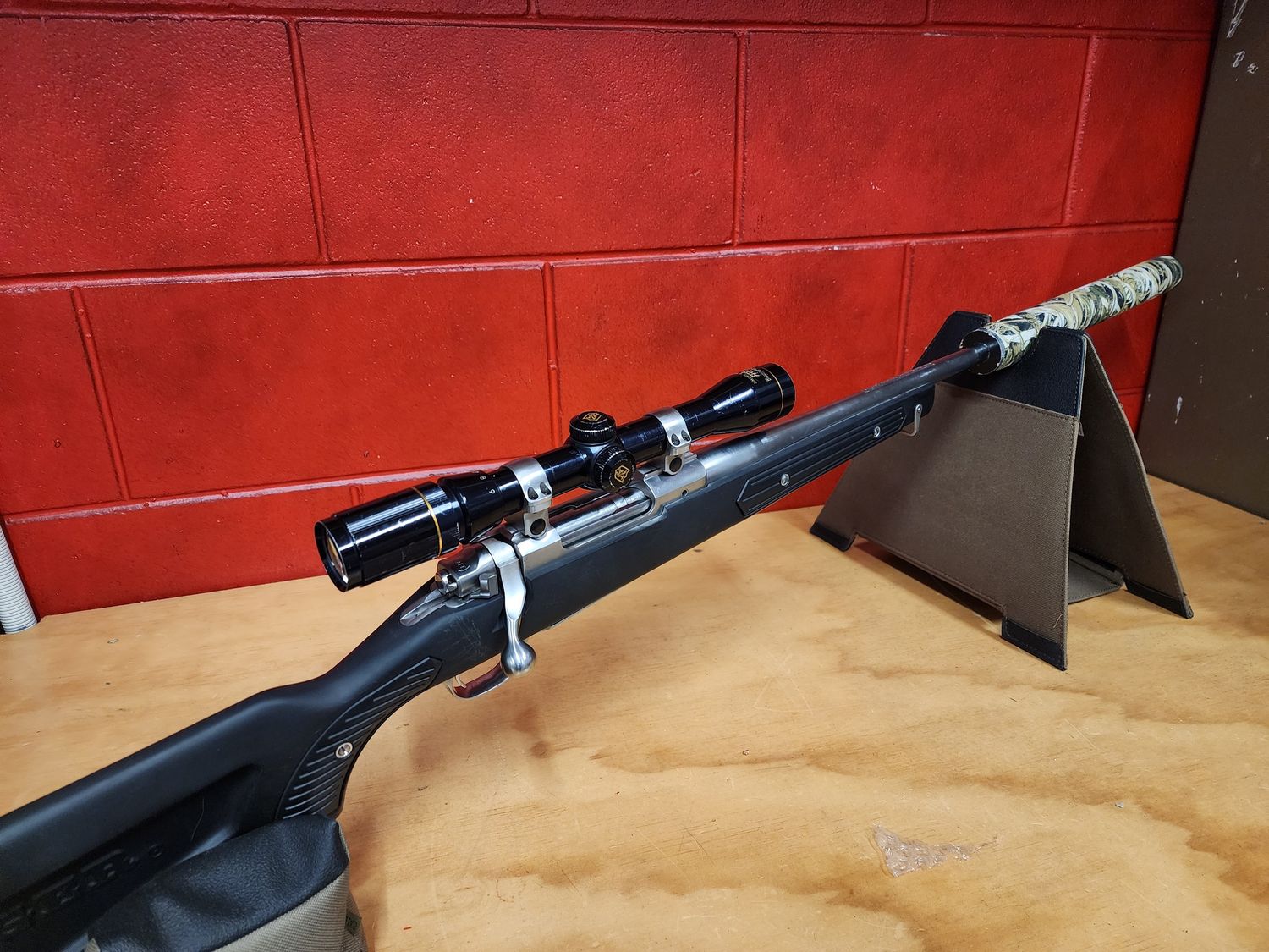 308 Ruger M77 Mark II Stainless Synthetic - Scope and Suppressor