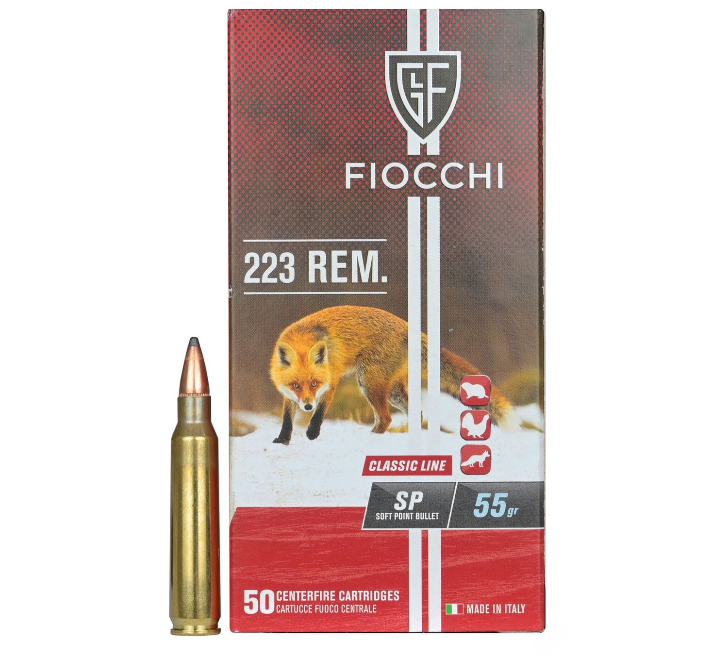 .223  Fiocchi 55 gr soft point