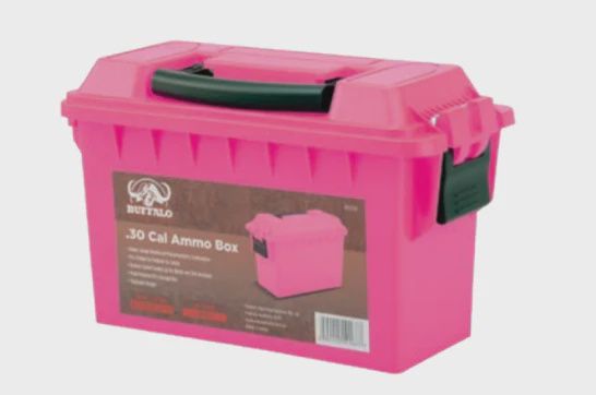 Buffalo River .30Cal Plastic Ammo Box Pink Lockable 292mmx133mmx184mm