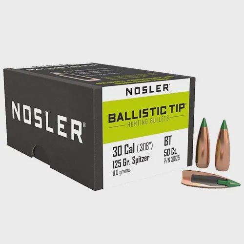 30cal Nosler 125gr Ballistic Tip (50ct) - #30125