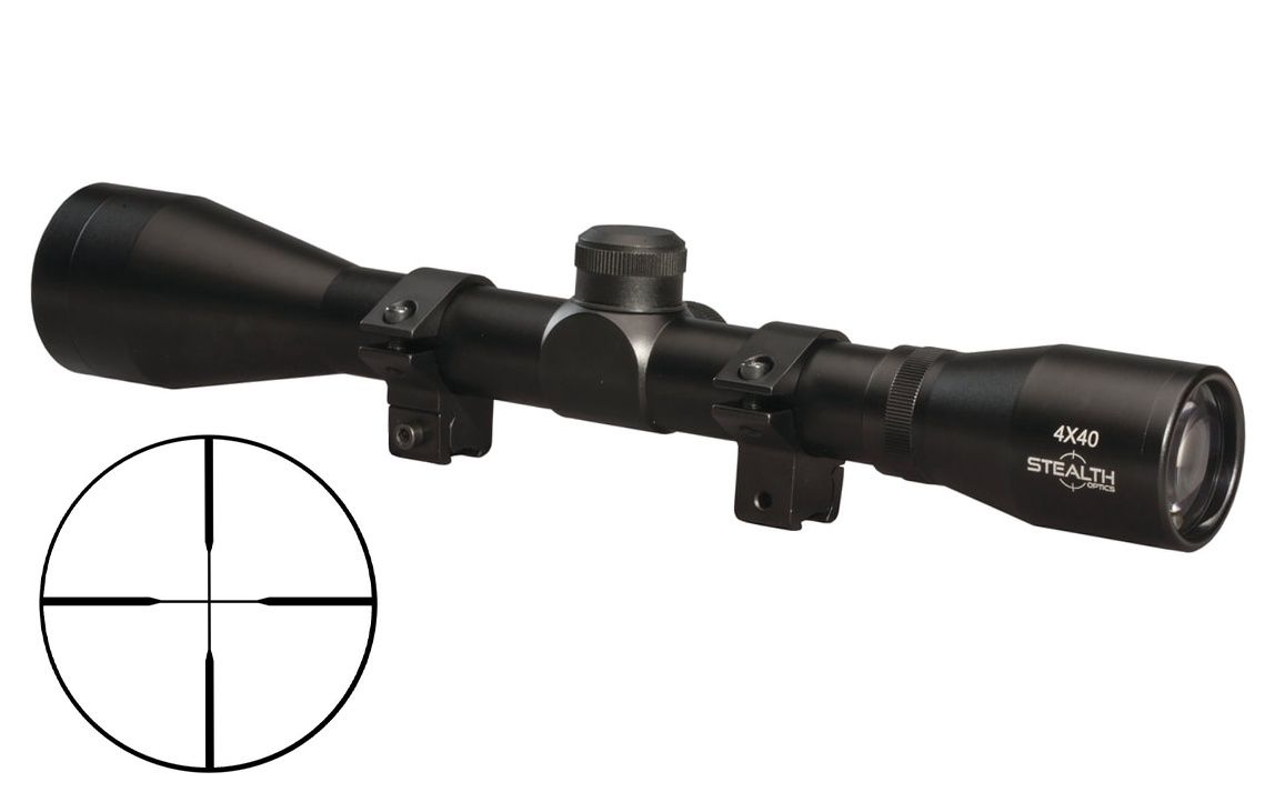 Stealth 4x40 Duplex Scope W/Mounts