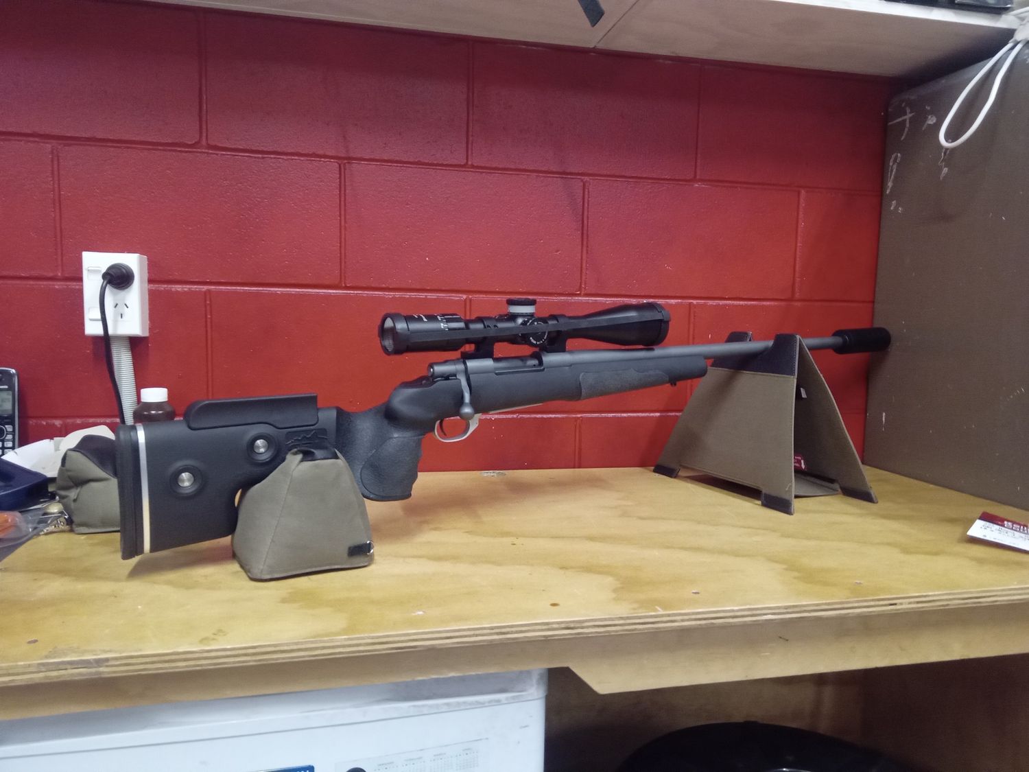 223 Howa with scope and suppresser