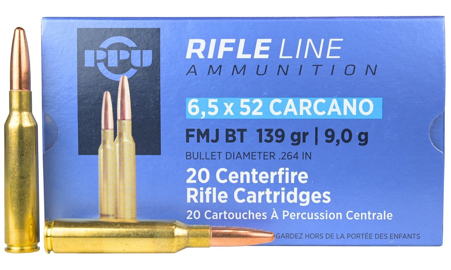 6.5x52 Carcano PPU PRVI PATIZAN 139gr FMJ BT