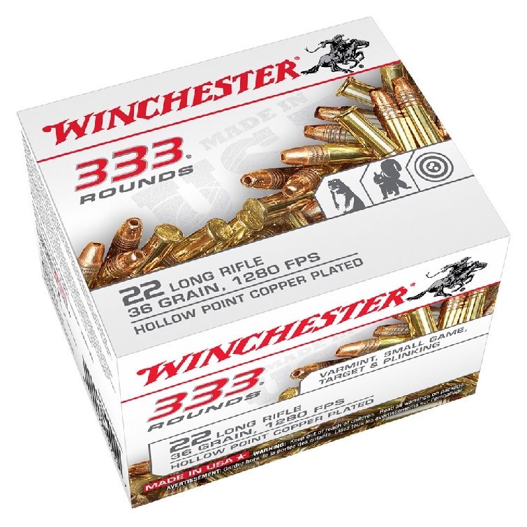 22LR Winchester Super X 36gr LHP 333 pack