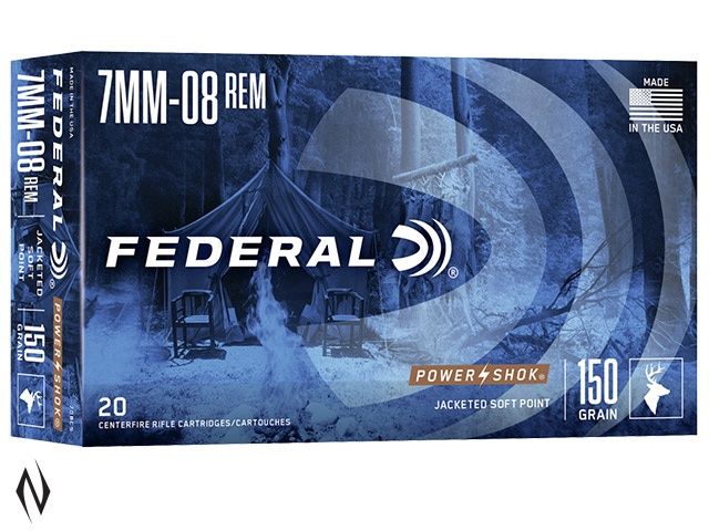 7mm-08 Federal 150gr PowerShok 20rnds