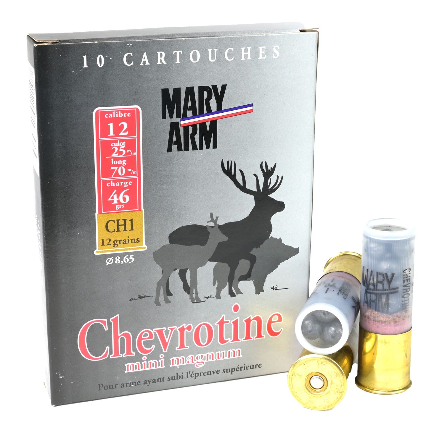 12ga Buckshot Mary Arm 46gr 70mm Chevrotine | 10 Rounds