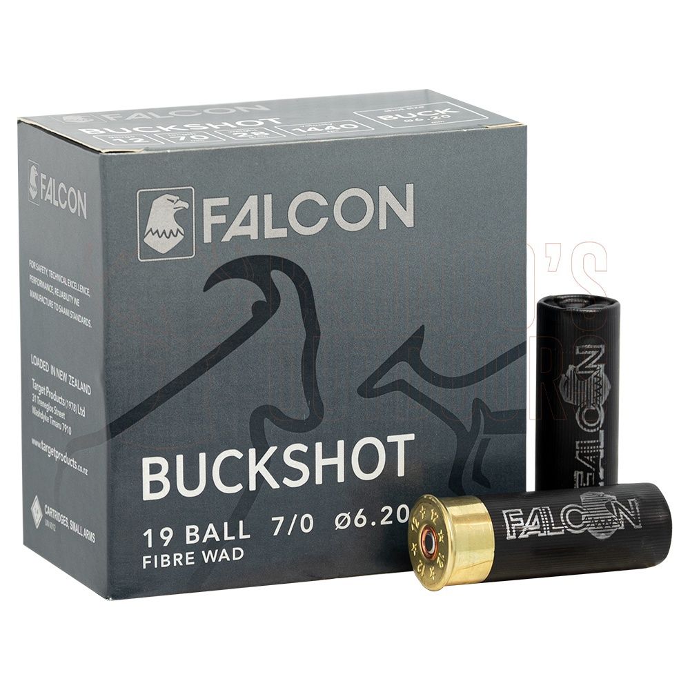 12ga Falcon Buckshot 19 Ball 2¾&quot; 28g Box25