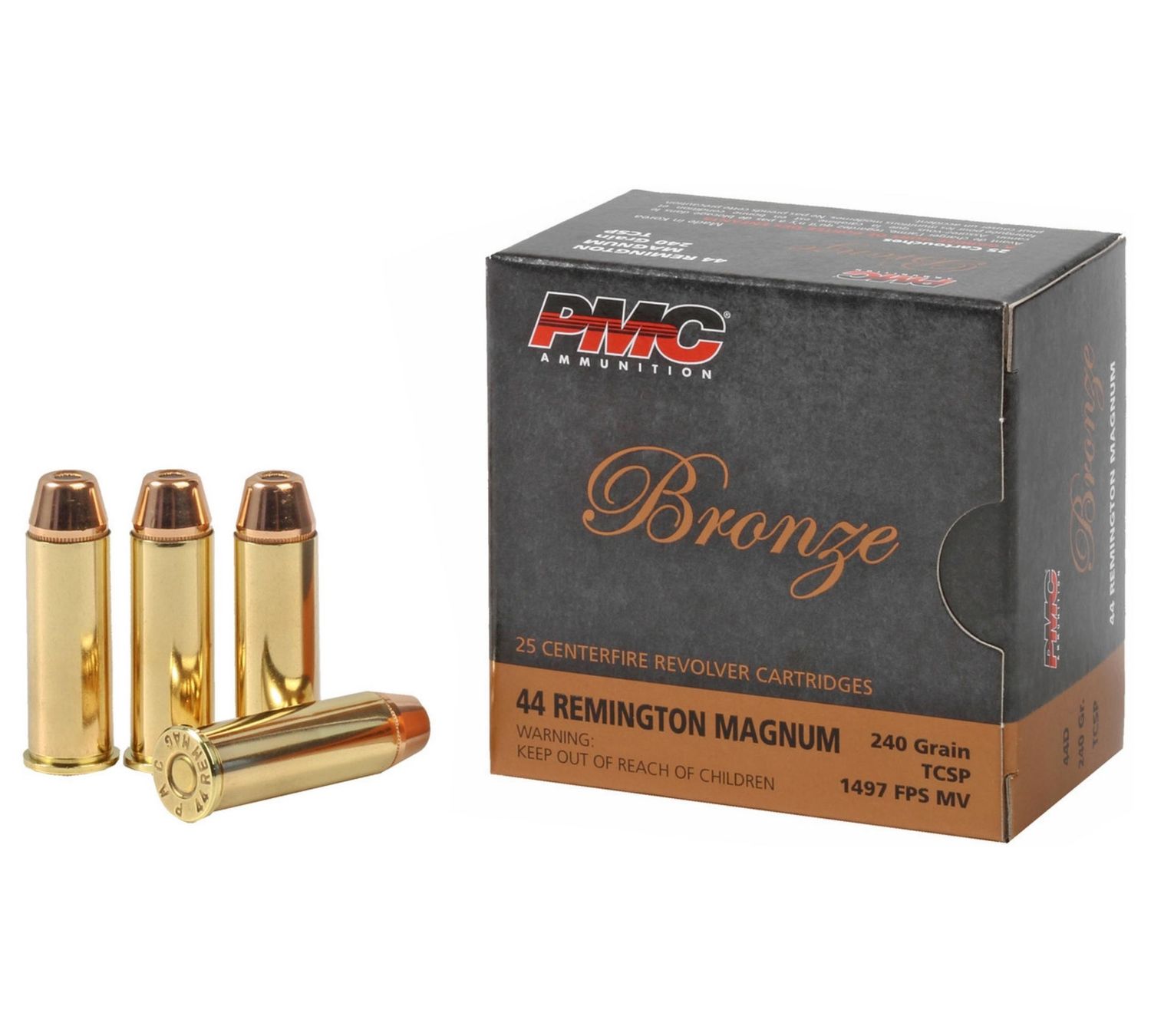 44RM PMC 240gr Truncated Cone Soft Point  (25pkt)
