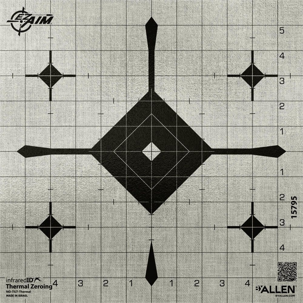 Allen EZ Aim Target InfaredID Grid Bullseye 12&quot;
