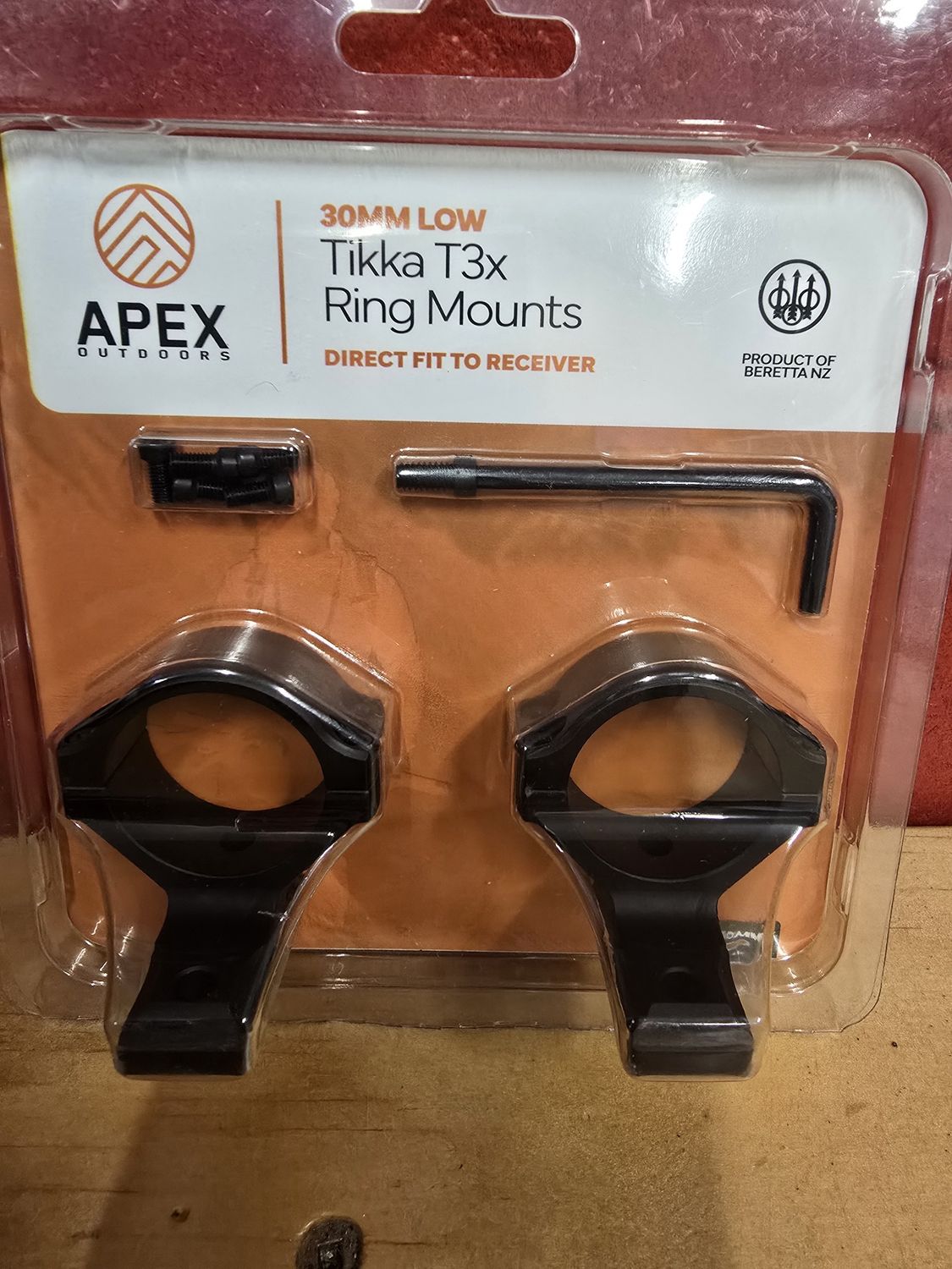 Tikka Apex T3X Ring Mounts 30MM