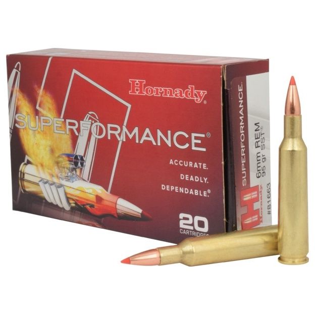 6mm Hornady Superformance 95gr SST