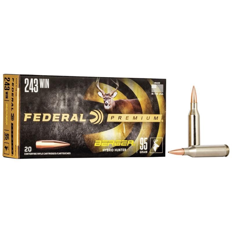 243 Federal Premium Berger Hybrid Hunter 95gr
