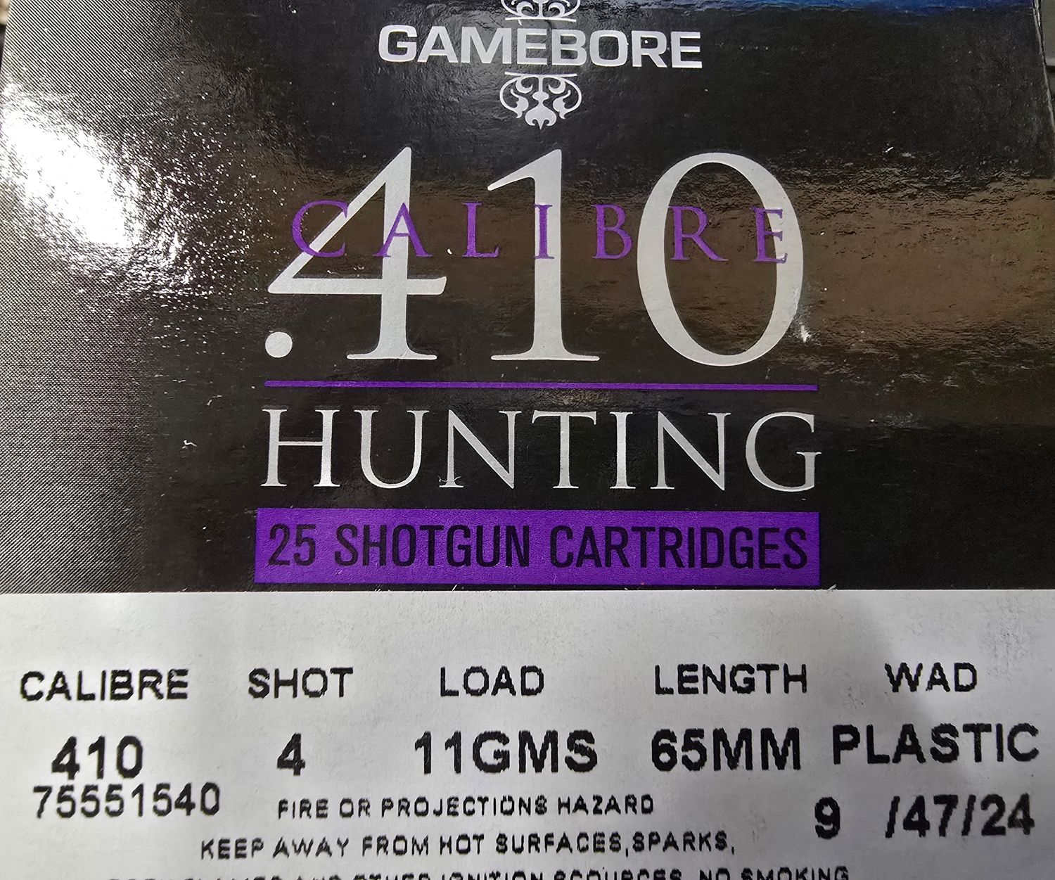 410 Gamebore Hunting 11gms 65mm Shot 4