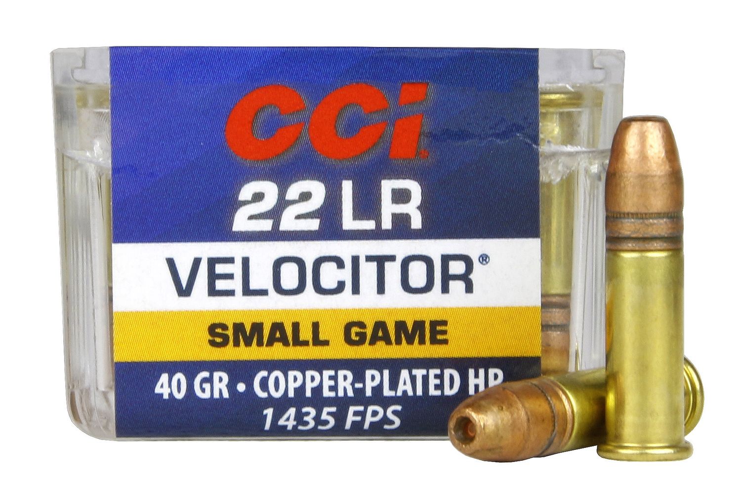 22 CCI Velocitor HP 40gr 1435FPS 50Rnds