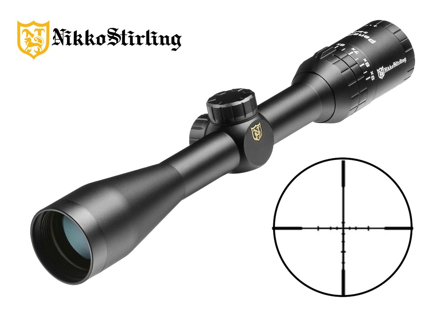 Nikko Stirling Scope Panamax 3-9x40 Hold-Fast Ballistic Reticle