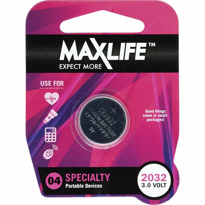 Maxlife Battery Lithium CR2032