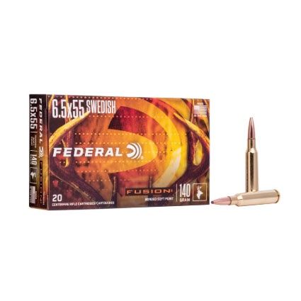 6.5x55 Swedish Federal Fusion 140gr 20 rnds