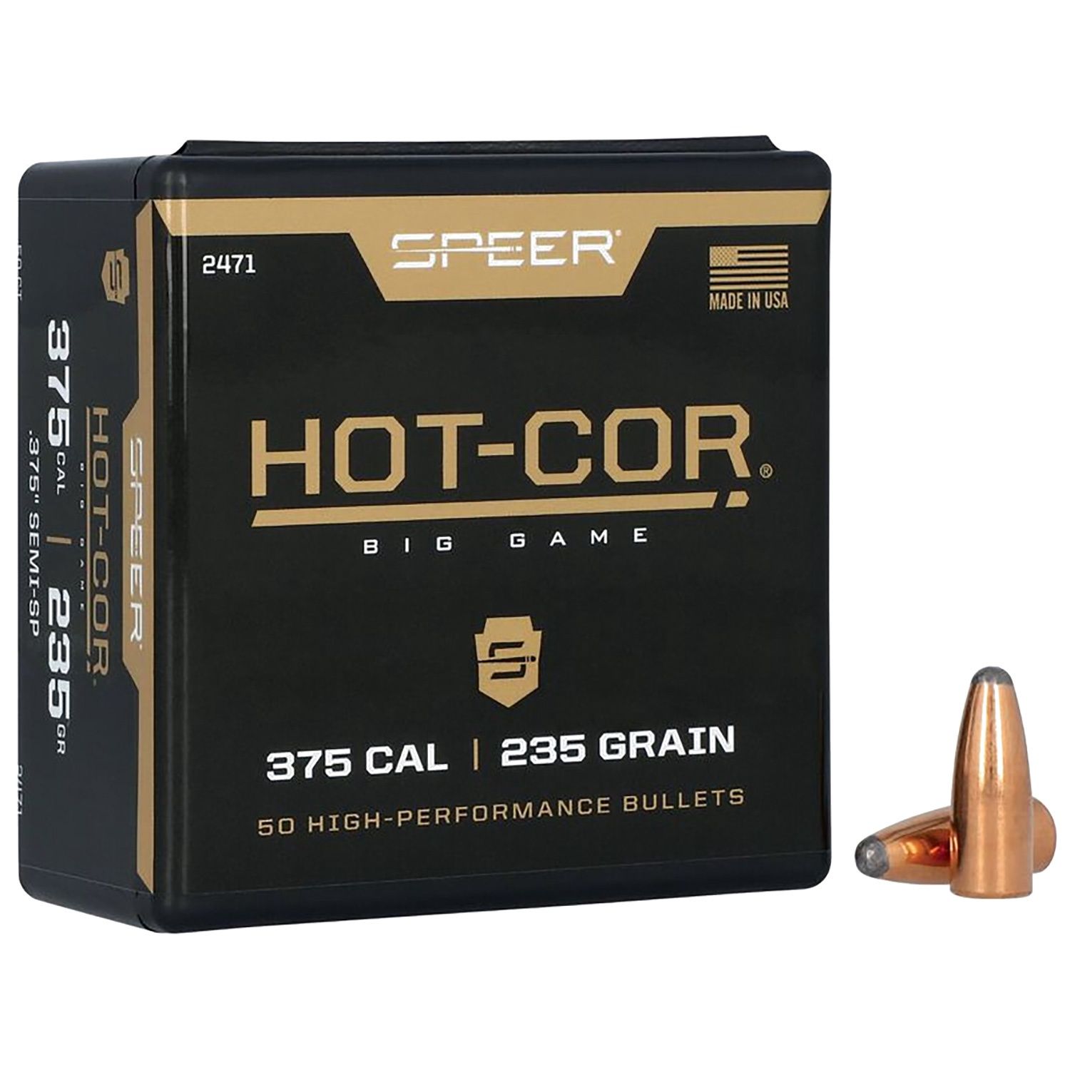 Speer 375 235gr Semi-Spitzer Hot-Cor SP 50PK