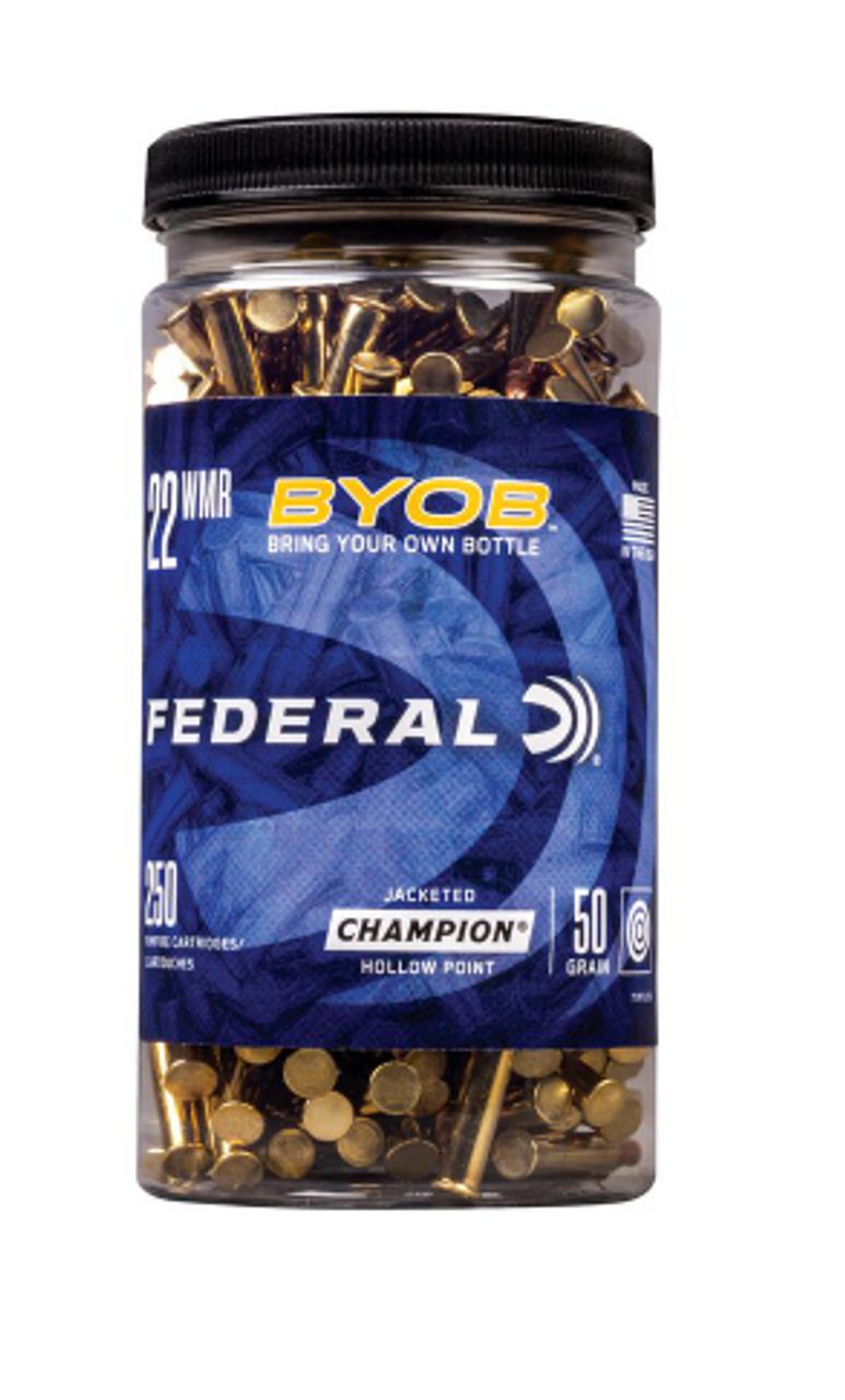 22WMR Federal 50gr JHP Bottle 250rnds