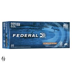 Federal 222 Rem 50gr SP Power Shock 20rds