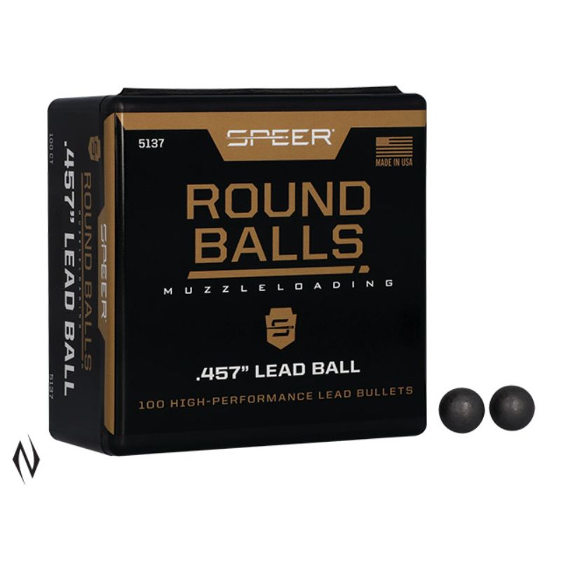 Speer .457&quot; 143gr Lead Round Balls 100pk