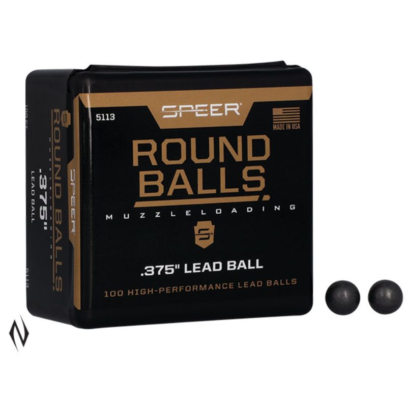 Speer .375 79gr Lead Round Balls 100pk