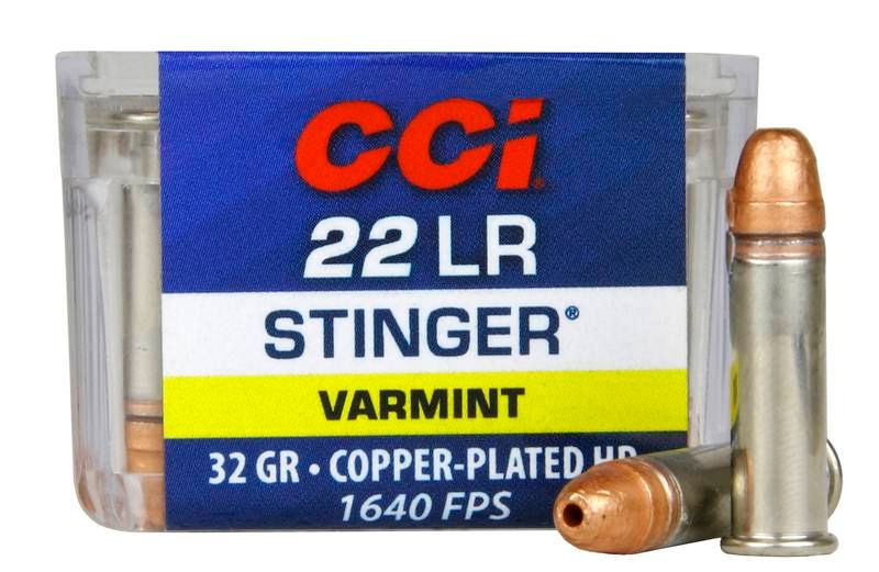.22LR Stinger 32gr Copper Plated Hollow Point 1640fps, Size: 50 Round