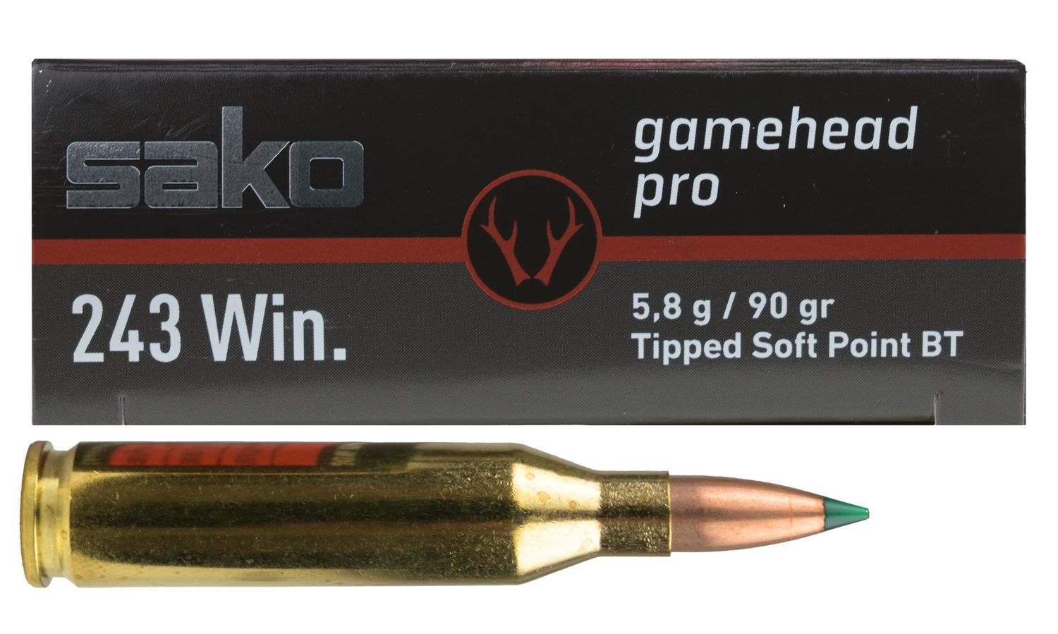 243 Sako Gamehead Pro Tipped GameKing 90 gr