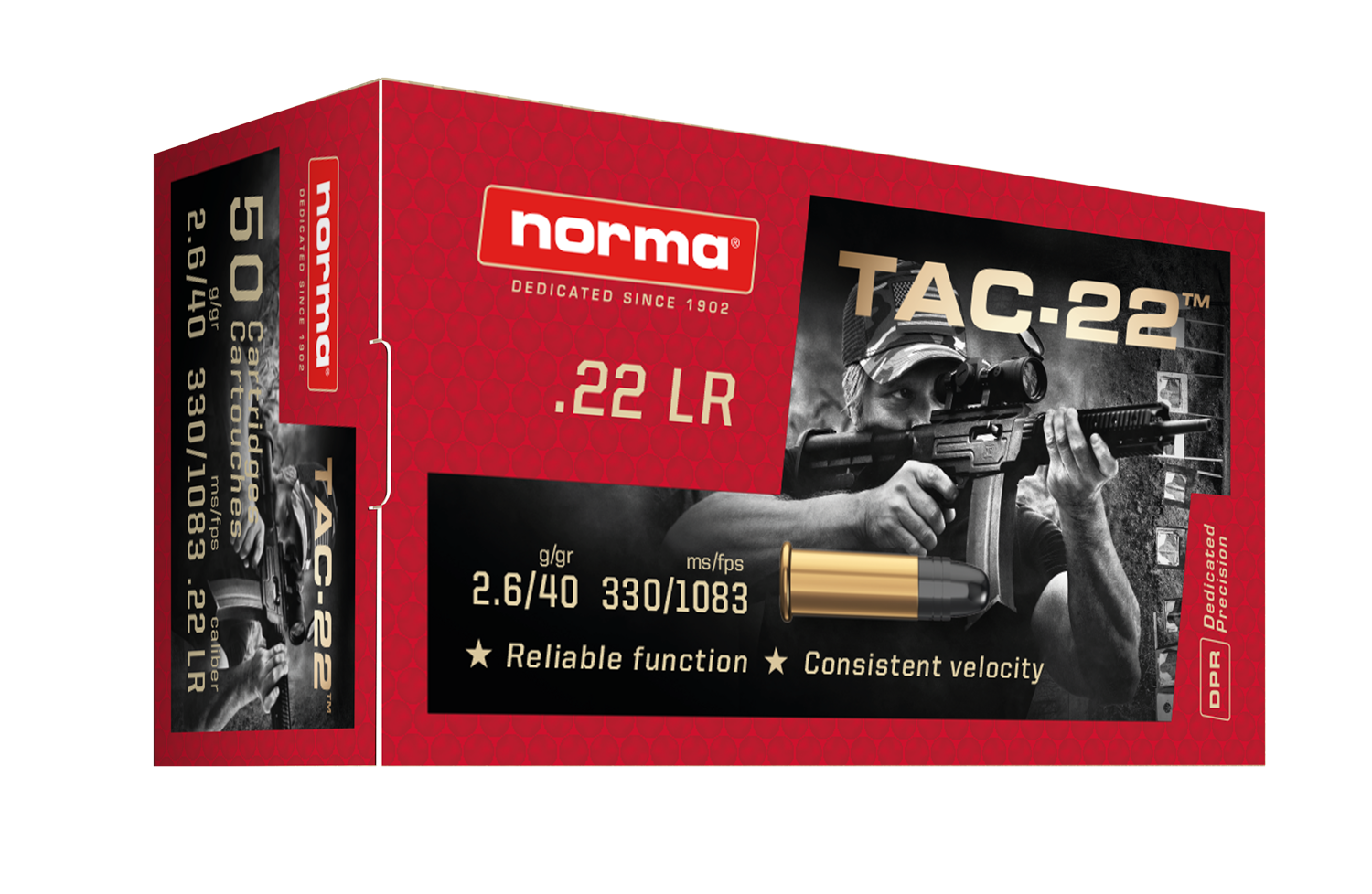 Norma .22lr TAC22 Brick ( 10x50= 500rds)