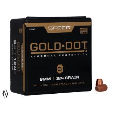 9mm Luger 124gr Gold Dot HP 100PK